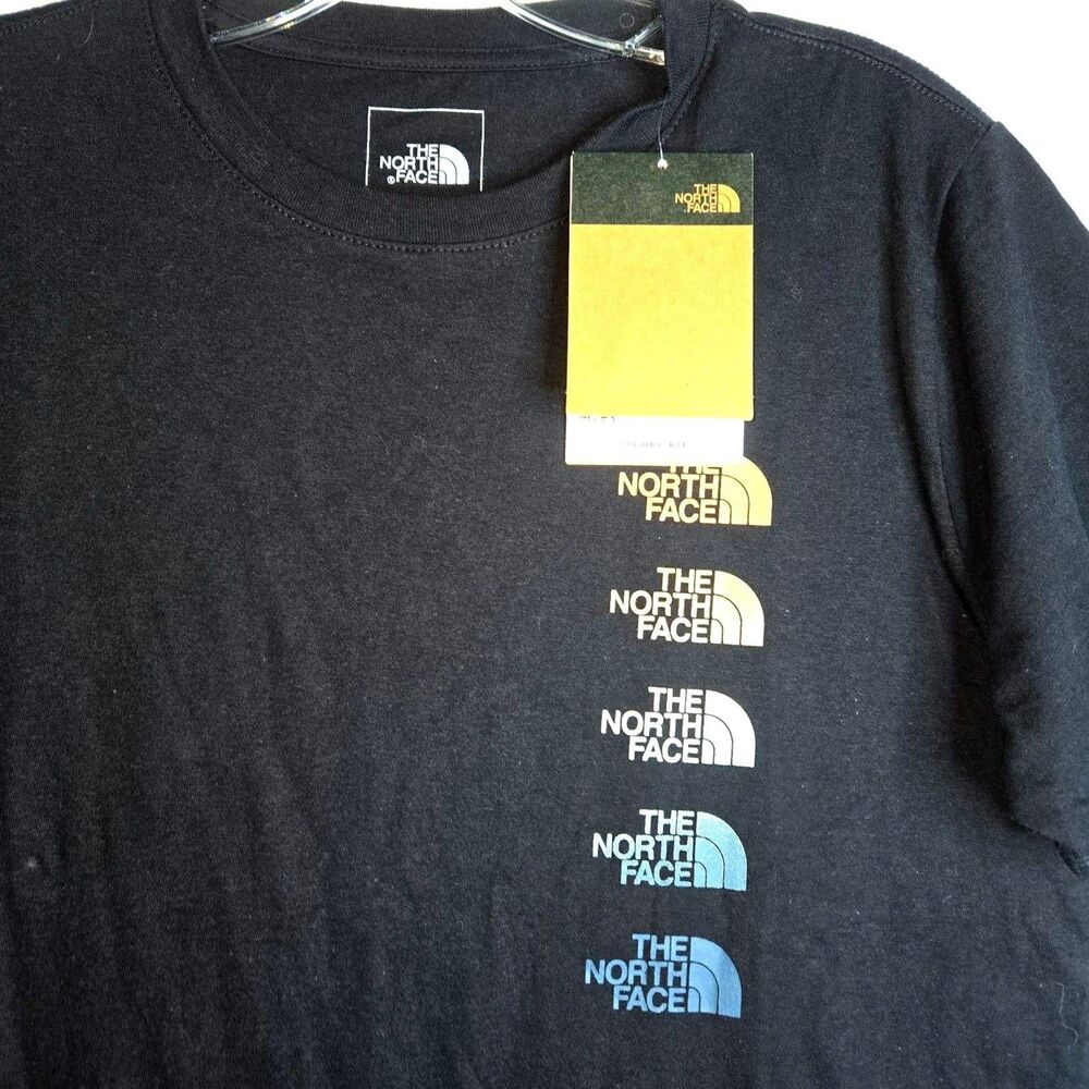 THE NORTH FACE T-Shirt Cotton Off Black Women Size Medium NEW NWT - Picture 3 of 6